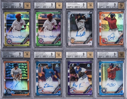 2019 Bowman Chrome Signed Rookie Cards BGS MINT 9/BGS 10 Collection (19 Different)